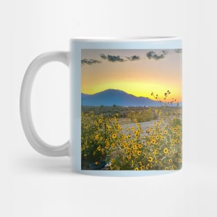 Sunrise and Sunflowers in New Mexico Mug